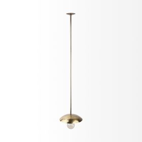Hammered Gold Metal Hanging Pendant Light