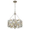 Vitozzi 3-Light Antique Silver Leaf Chandelier