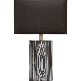 17" Black Metal and Fabric Corner Wall Light