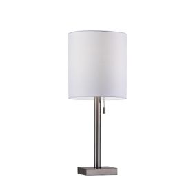 Brushed Steel Metal Table Lamp