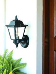 Matte Black Cast Aluminum Outdoor Wall Light