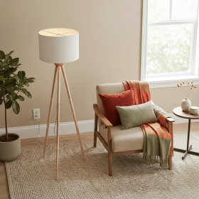 Tall Corner Floor Lamp, Energy Efficient LED Standing Light for Living Room