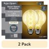 (2 pack)LED Bulb, 5-Watt (60W Equivalent) G25 Vintage Style, E26 Base, Dimmable, Soft White, 2-Pack
