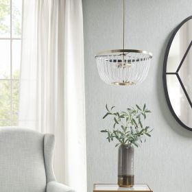 2-Light Beaded Chandelier