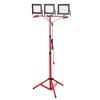 VEVOR LED Work Light with Stand, 21000 Lumens, Three-Head Portable Camping Light with Individual Switch, Tripod Stand, 10.83 ft Power Cord