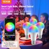 VEVOR Smart Light Bulbs, 4-Pack, 9W Multicolor LED Bulbs, 800 Lumens with Smart Control Compatibility for Vera, Google Assistant, Amazon Alexa, iOS