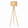 Reading Floor Lamp, Standing Light for Living Room Chair, Bedside & Study Area, Brillo Three Legged Floor Lamp Natural 110V