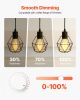 VEVOR 6 Pack Edison Bulbs LED, ST19 Vintage Edison Light Bulbs, 7W Dimmable 800 Lumens, 2700K Warm White, E26 Base LED Filament Bulb