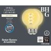 (2 pack)LED Bulb, 5-Watt (60W Equivalent) G25 Vintage Style, E26 Base, Dimmable, Soft White, 2-Pack