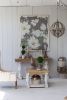 4 - Light Wood Chandelier, Hanging Light Fixture with Adjustable Chain for Kitchen Dining Room Foyer Entryway, Bulb Not Included