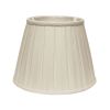 Slant Linen Box Pleat Softback Lampshade with Washer Fitter, White