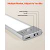 Under Cabinet Lighting, 2 PCS, 40 LED Motion Sensor Lights, Rechargeable Battery Operated Closet Lights with Remote Control