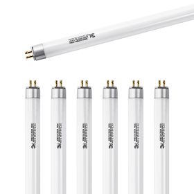 VEVOR 8 Pack T5 Fluorescent Light Bulbs, 21-Inch Linear, Fluorescent Tube Lamp with 3000K Warm White, 13 Watts, G5 Bi-Pin Base, 1100 Lumens