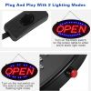 Led Open Signs for Business, 18.9 x 8 inch Large Open Sign, Ultra Bright Neon Open Sign  LED open sign can reach up to 100,000 hours