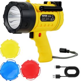 VEVOR Rechargeable Spotlight Flashlight, 1000,000 Lumens, IP67 Waterproof Handheld LED Spot Light