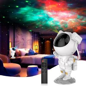 Galaxy Projector Night Light;  Star Projector with Timer;  Remote Control;  Astronaut Nebula Projector Suitable for Kids Bedroom;  Game Room and (Color: as Pic)
