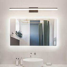 39 Inch Modern LED Bathroom Vanity Light -Sleek Black Metal Wall Light For Mirror, Dressing Room Or Sink Area (Color: Black)